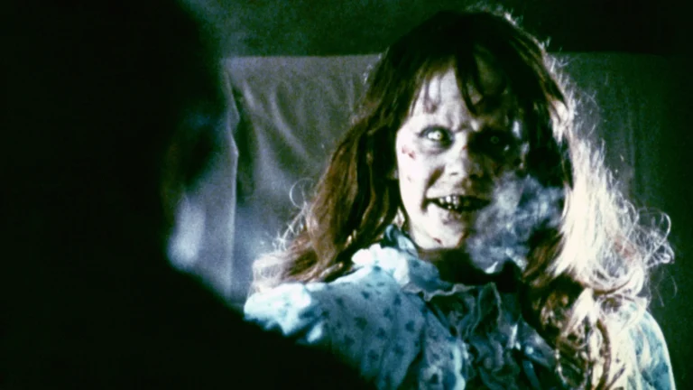 Regan in the horror movie The Exorcist (1973)